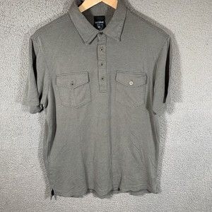 Kuhl Icelandr Polo Shirt Men's S‎ Gray Short Sleeve Pocket SAMPLE